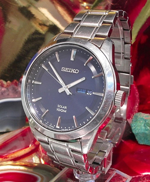 SEIKO セイコー SOLAR 100M V158-0AR0 ソーラー 腕時計 SEIKO セイコー SOLAR 100M V158-0AR0 ソーラー 腕時計 - メルカリ