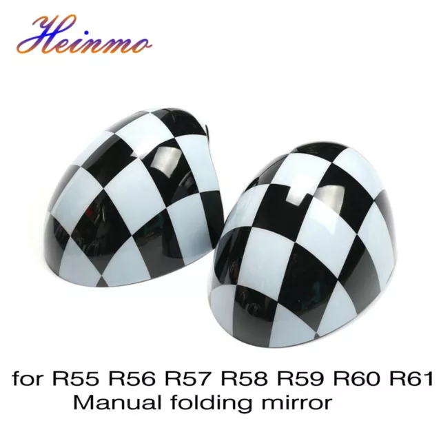 Car Side Mirror Cover Cap Manual Folding For   Cooper R55 R56 R57 R58 R60 R61