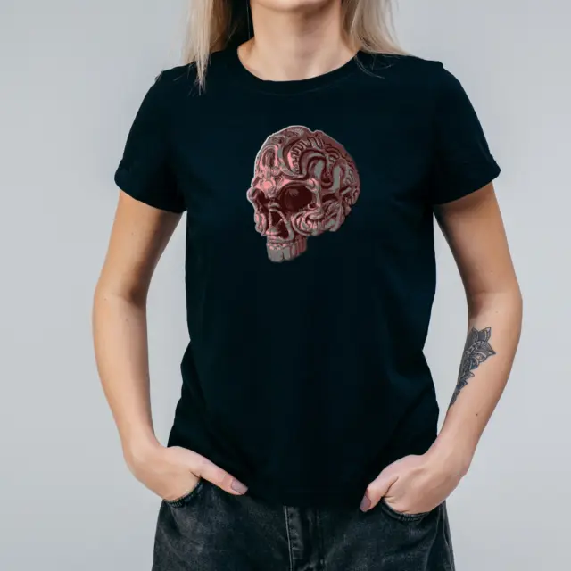 Punk Schädel Totenkopf Skull Frauen T-Shirt