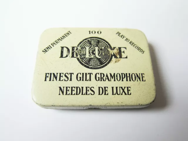 Grammophon NADELDOSE DE LUXE gramophone needle tin