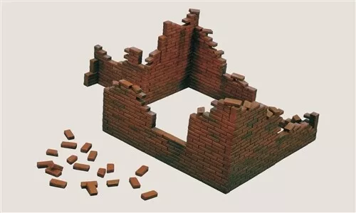 1:35 Italeri Brick Walls Kit It0405  Modellino