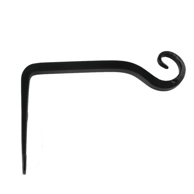 Iron Wall Hanging Rack Flower Hook Bracket Hanger Art Plant Holder Garden-Decor