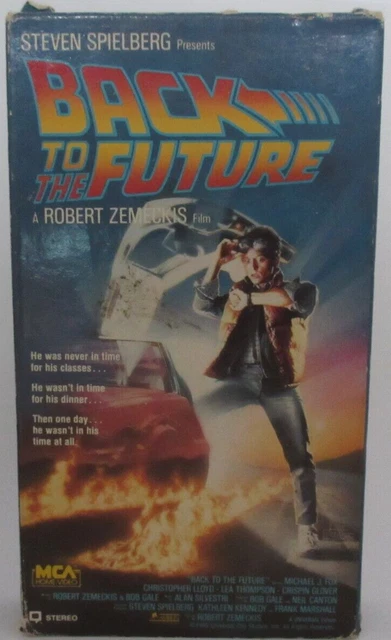 Back to the Future VHS Tape MCA Home Video Yellow Lettering