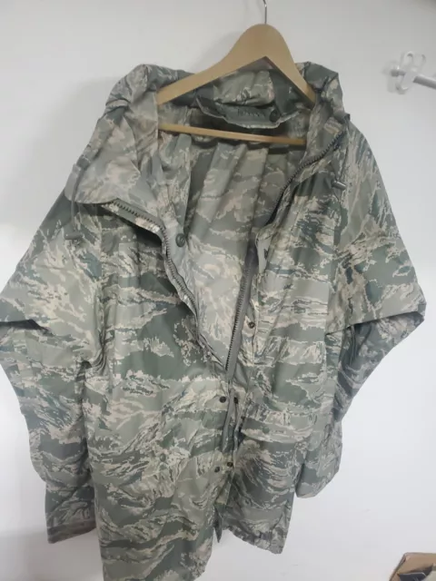 US Military tiger Stripe abu cam Rainsuit jacket  small orc Parka improved rains