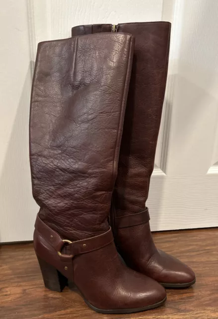 Lauren Ralph Lauren Fareeda Leather Knee womens boot Sz 7.5