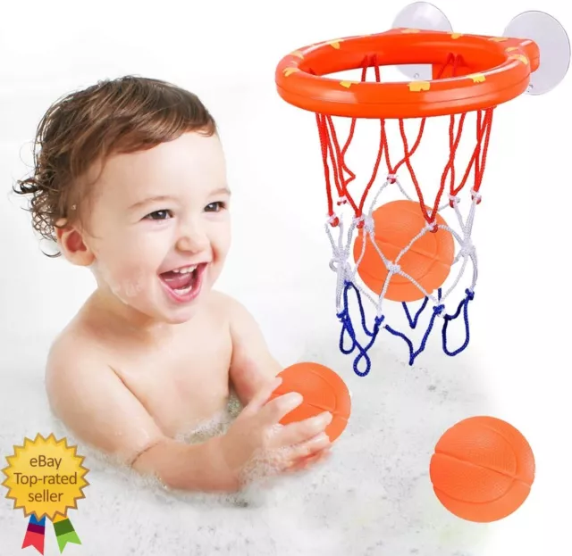 Baby Bath Toys Suction Cup Basketball Hoop With 3 Balls Kids Toys Water Game Set