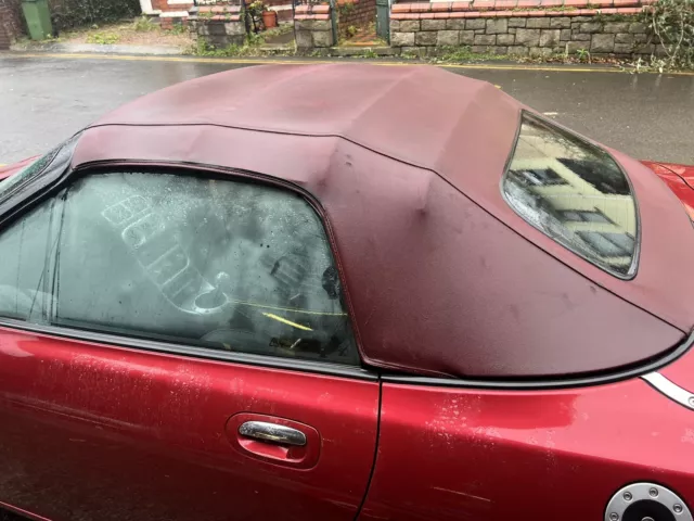 MGF/MGTF Red BAS Soft Top Roof With Glass Screen