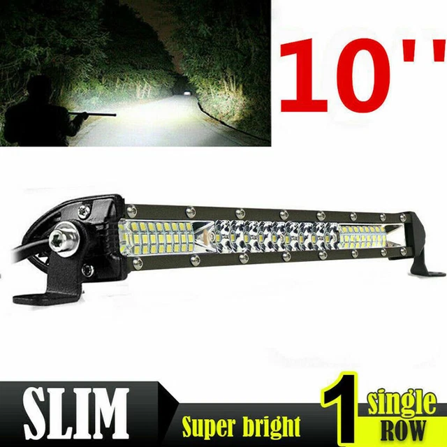 Slim barra luminosa LED 10 pollici combo alluvione spot lavoro SUV barca fuoristrada guida ATV *H7