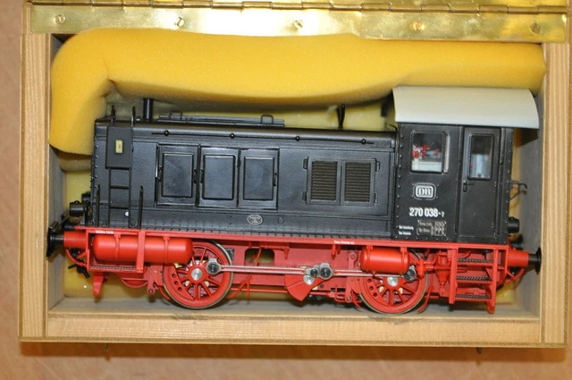 BOCKHOLT JUBILÄUMSLOK Diesellok 270 DB   Sammlermodell , Holzkiste & Zertifikat
