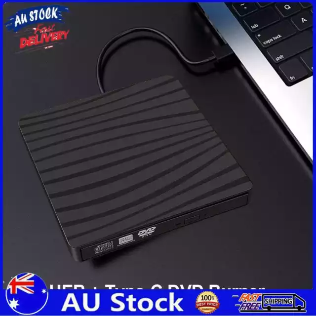 AU USB 3.0 Slim External DVD RW CD Writer Drive Burner Reader Player Optical Dri