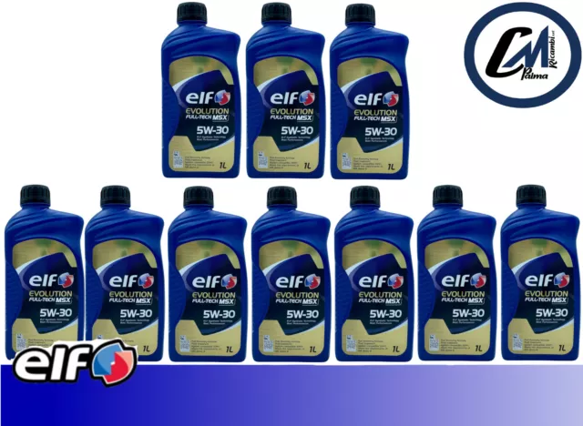 OLIO MOTORE ELF EVOLUTION FULL-TECH  MSX 5W30 (10 litri) 10x1 L