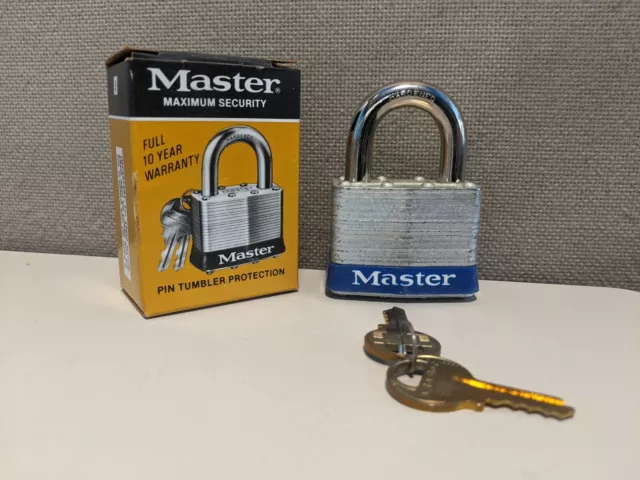 Vintage No.5 Master Lock Keyed Different