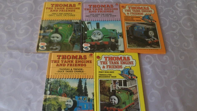 5 X THOMAS THE TANK ENGINE & FRIENDS LADYBIRD BOOKS FIRST EDITION 1980s ...