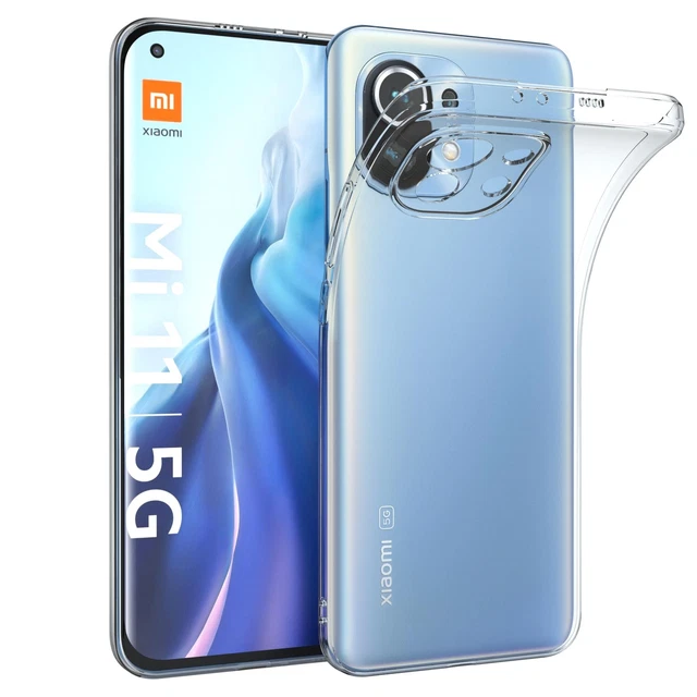 Für Xiaomi Mi 11 5G durchsichtige Schutzhülle Handyhülle Back Cover Case TPU