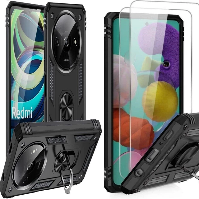 Custodia Antiurto Per Xiaomi Redmi Pad 2 9.7'' (2026) – Con Cinturino, Supporto Multi-angolo, Tasche E Auto-sospensione – Nera