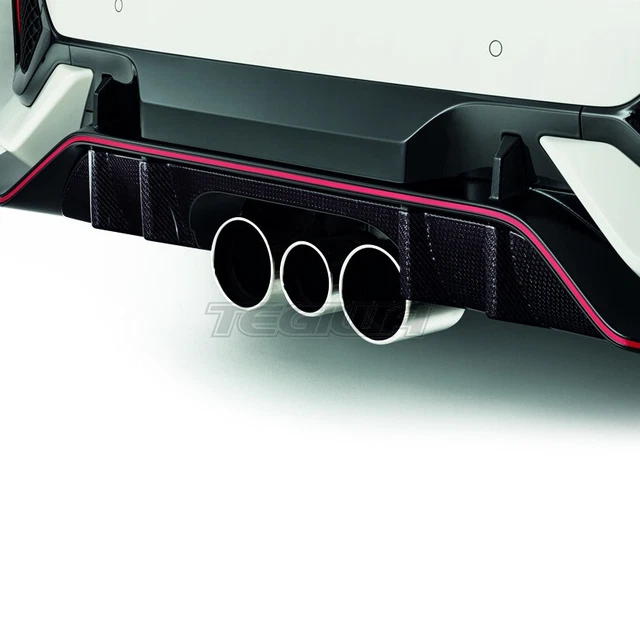 GENUINE HONDA EDM Carbon Fibre Rear Diffuser Trim for Civic Type-R FK8 ...