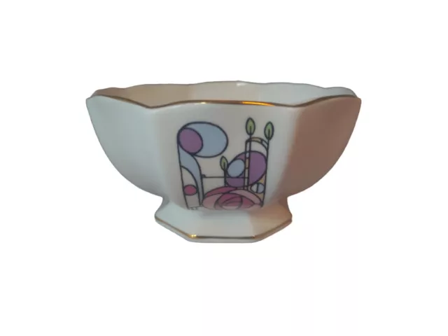 Aynsley Fine Bone China Rennie Mackintosh Art Deco Sugar Bowl Made In England