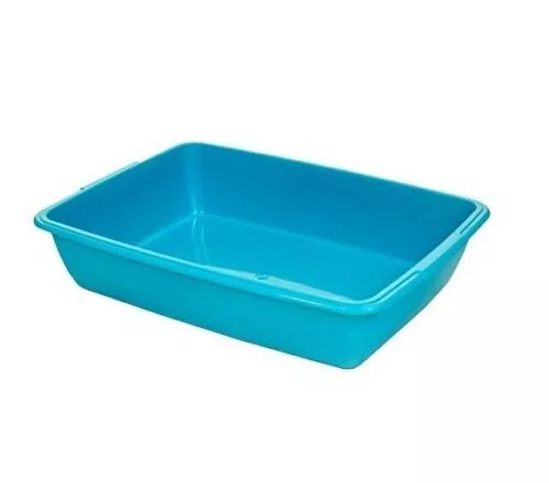 Large Medium Plastic Silver Red Teal Blue Dog Cat Pet Litter Tray Toilet New