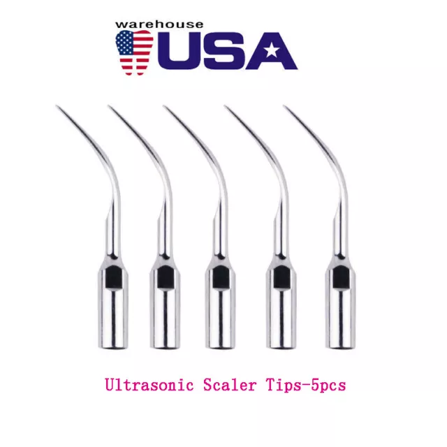 5pcs Dental Ultrasonic Scaler Perio Scaling Handpiece Tips for EMS G2/5/6 G1/6-S