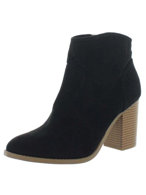 || American Rag Womens Black Perforated Accents Cushioned Adrien Almond Toe