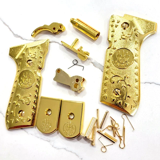 thumbnail image 2 of Tek Tactical Gold Hammer & Trigger Set For Beretta 92F, 92FS, M9, 96 Models 2 of 5