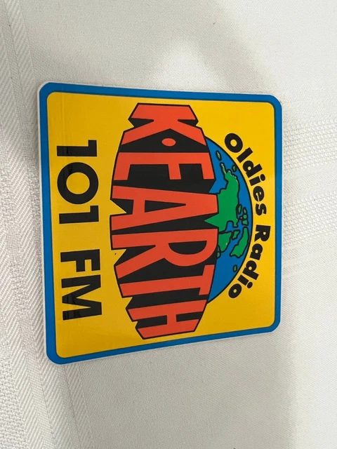 Vintage K-Earth Oldies Radio 101 FM Decal/ Sticker