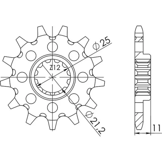 Pignone S Acciaio P520 D15 Sunstar Swm Rs 650 R 2015-2017