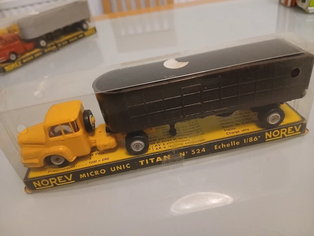 SEMI-REMORQUE UNIC TRANSPORT D'AUTOMOBILES NOREV 1/87