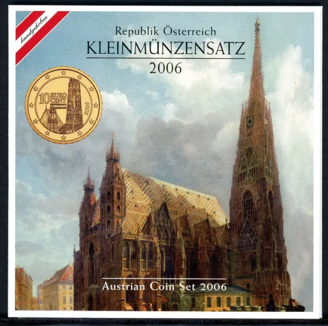 Österreich 2006 Kursmünzensatz/ KMS im Folder "Die Gotik", hdgh. (EM501