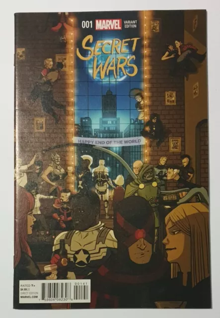 Secret Wars #1 Chip Z Variant VF/NM Bag Board Combine BU