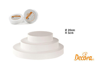 20x5 cm DECORA 0173915 Disco Bianco 