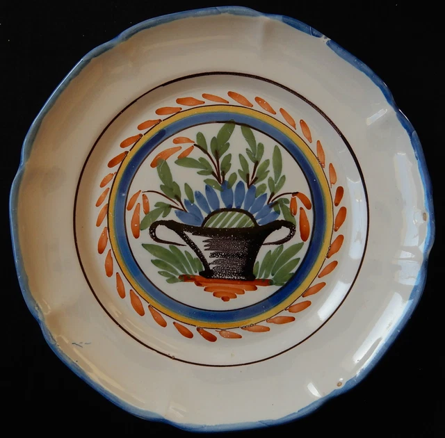 Ancienne Assiette 1898/99 TERRE DE FER HB & Cie - Faïence, époque 19e