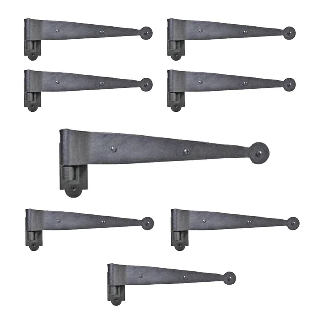 Black Offset Strap Pintle Hinge 2.63 Inch Of Pack 8
