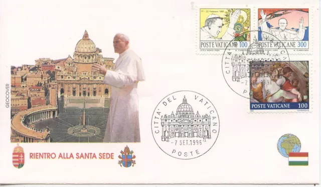 Enveloppe Visite Du Pape Jean Paul Ii / Poste Vaticane 1996