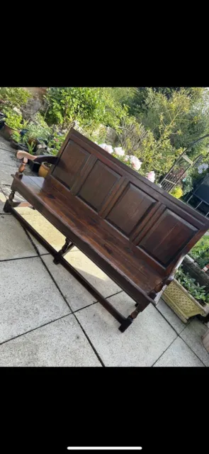 Antique Georgian Oak Settle/Bench