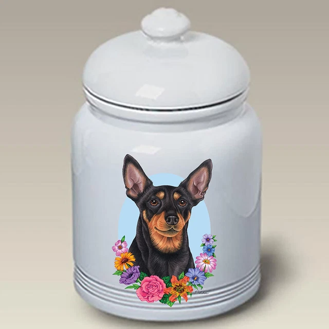 Miniature Pinscher Ceramic Treat Jar TP 47222