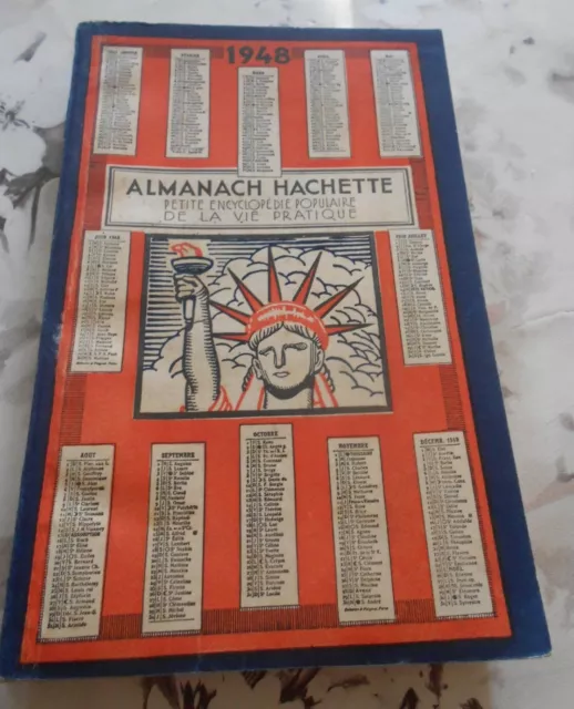 ALMANACH HACHETTE 1948, petite encyclopédie de la vie pratique