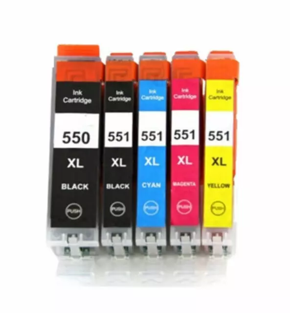 Ink Cartridges for Canon Pixma MG5450 MG5650 MG6350 MG7150 MX725 MX925 550 551