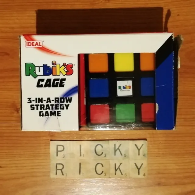 JUEGO DE ESTRATEGIA IDEAL de John Adams RUBIKS CAGE 3 en una fila 100% completo