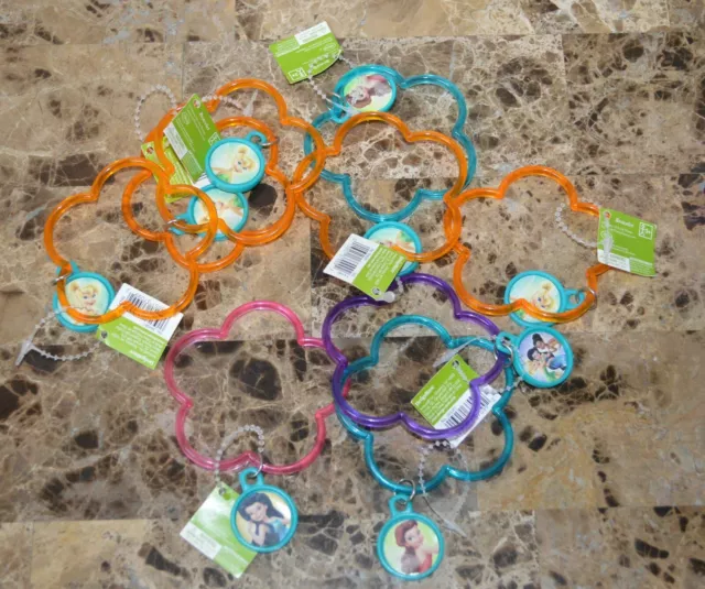 Conjunto De 10 Disney Campanilla Fiesta Cumpleaños Regalos Dije Brazaletes Bolsa