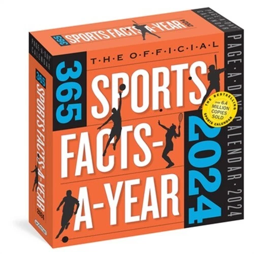OFFICIAL 365 SPORTS FactsAYear PageADay Calendar 2024 Trivia