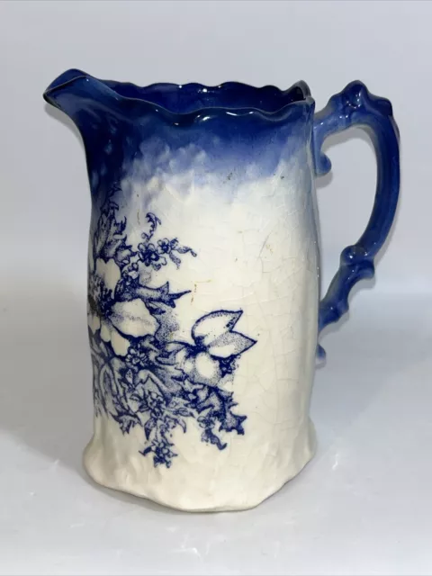 Jug Pitcher, Reme Collection Pitcher Jug Vase Blue Floral Designs, Vintage