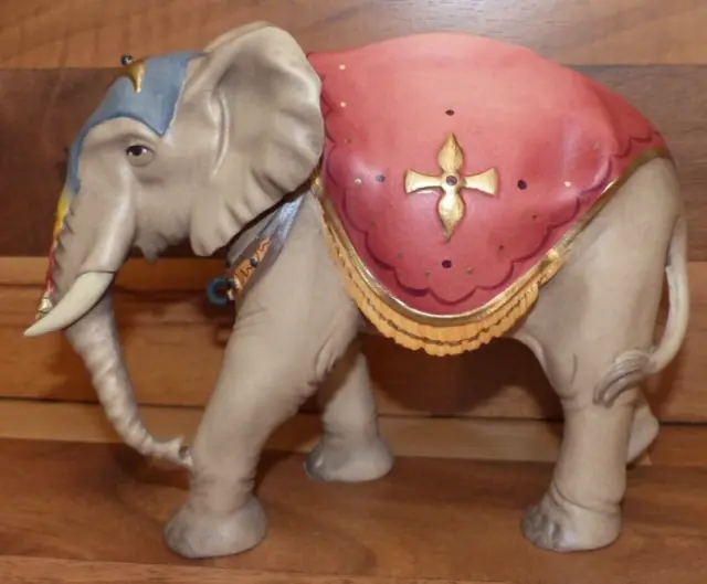 NEU Krippenfigur - Elefant stehend 10cm Color - Ulrich Krippe - Holz geschnitzt