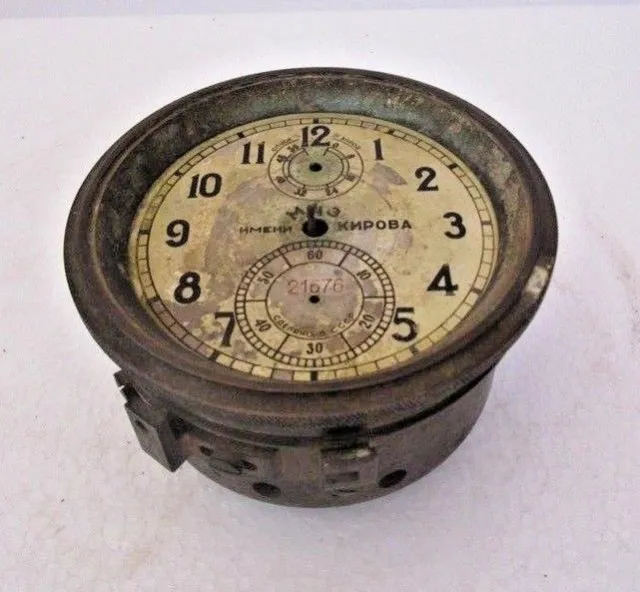USSR Vintage Marine Chronometer Teile - 100% Original - Kiste Nur (1136) 2