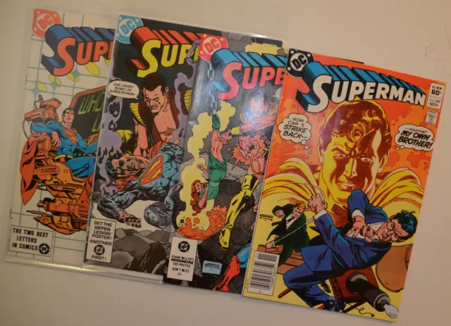 Superman Lot of 4 #389,390,391,392 DC Comics (1983) VF/NM 1st Print Comic Books