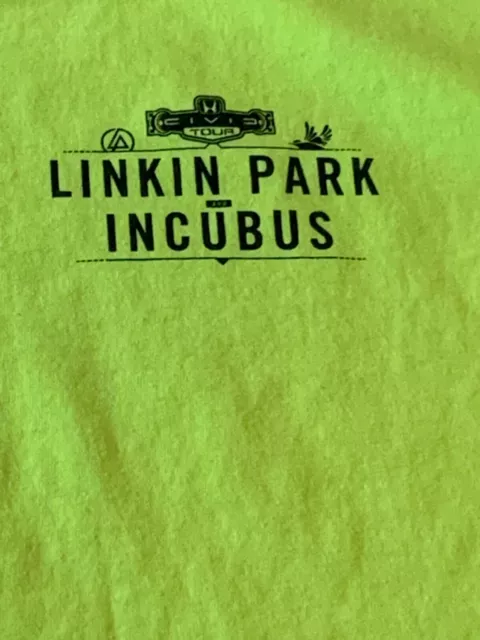 Linkin Park and Incubus Tour Event Crew Shirt  Men Xl Shirt NICE