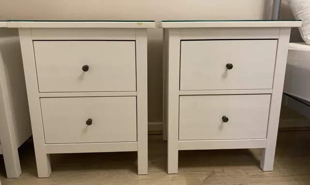 Glass top for hemnes on sale bedside table
