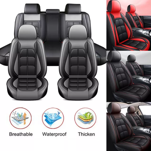 For Acura TLX RDX MDX Car Seat Cover Full Set Leather 5-Seats Front Rear Cushion