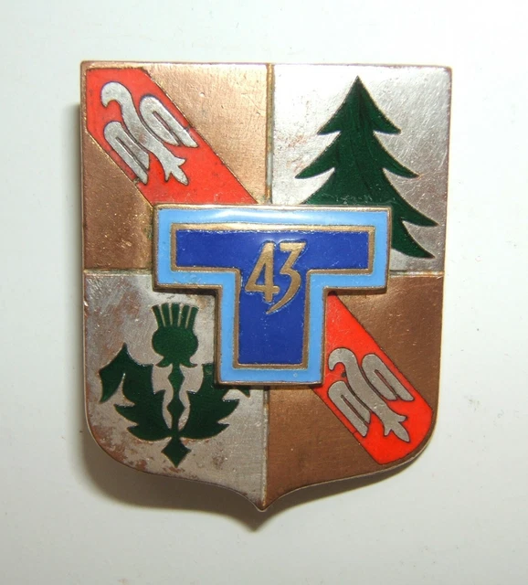 INSIGNE TRANSMISSIONS 43° Régiment de Transmissions Metz Drago EUR 4,00