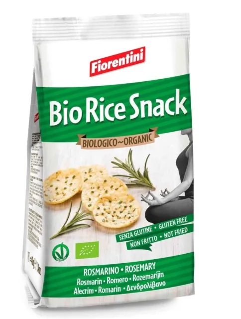 10X 40G Fiorentini Bio Rice Snack With Rosemary *Gluten Free* *Not Fried* *Vegan